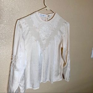 Paul alexander pearl long sleeve vintage top
